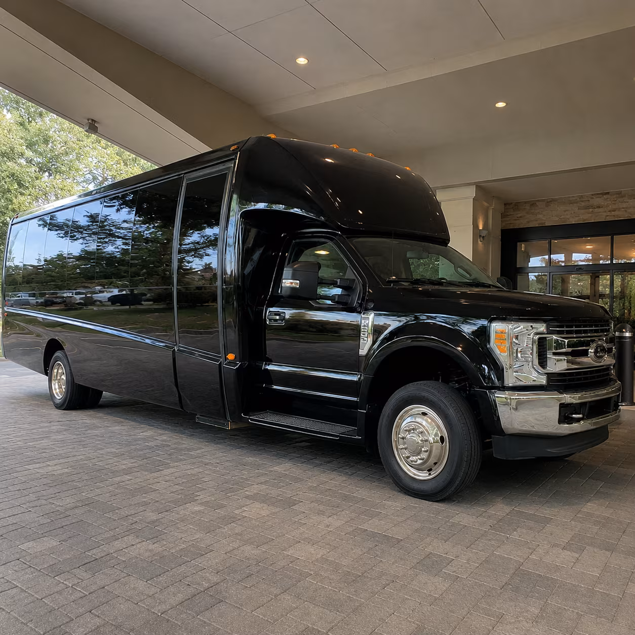 Antioch antioch airport transportation party bus exterior