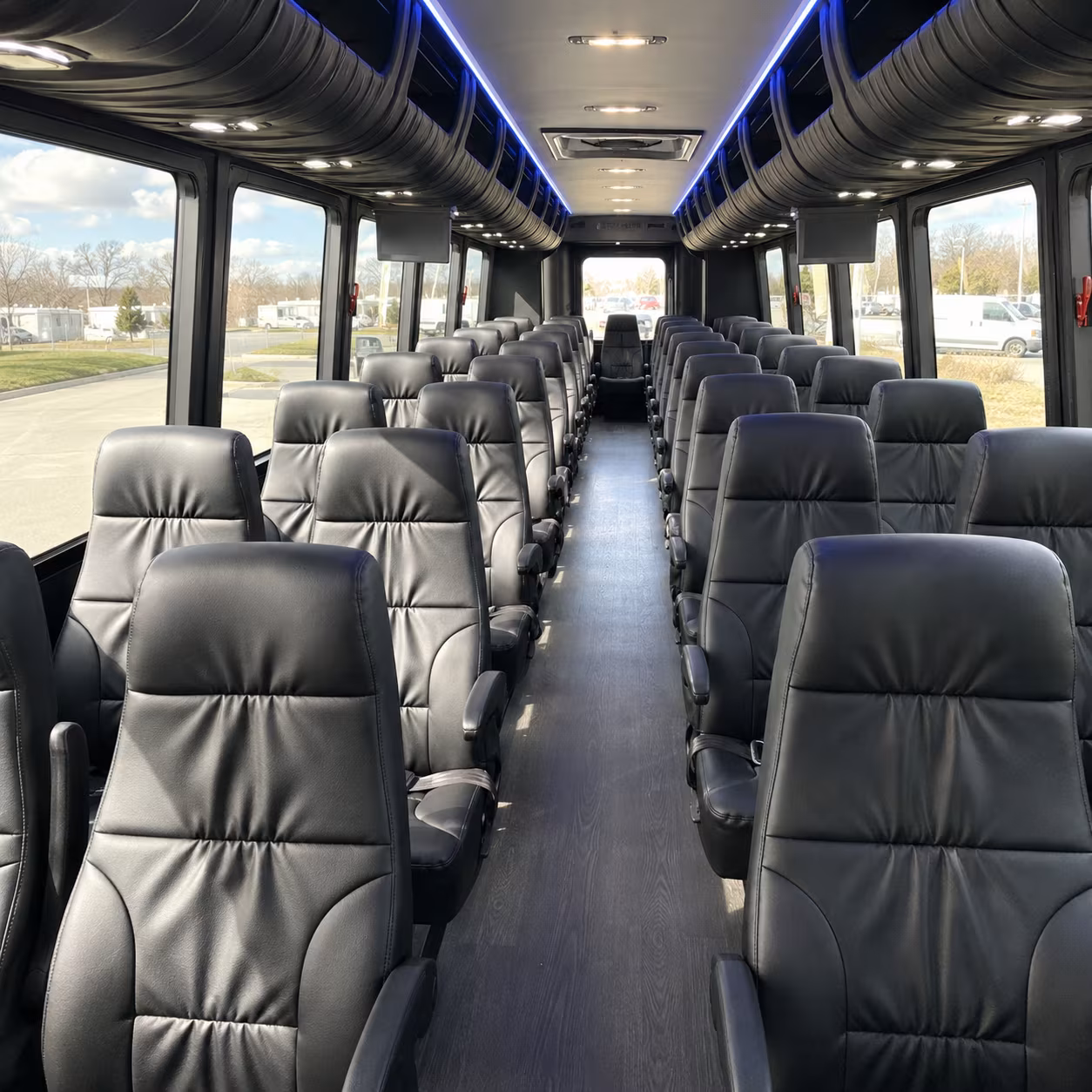 Antioch antioch airport transportation party bus exterior