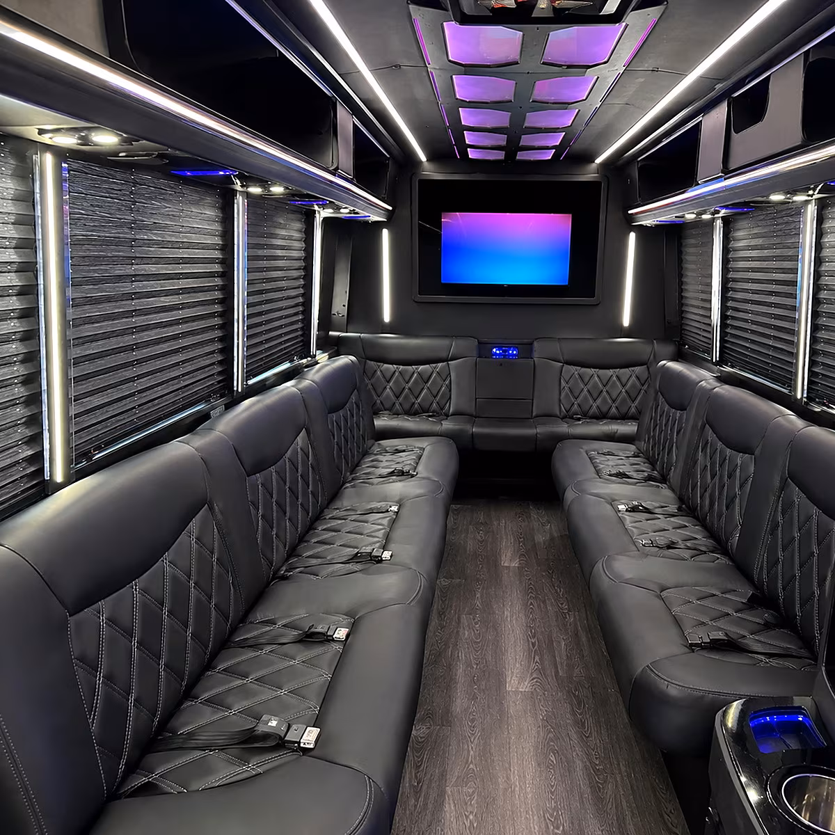 Antioch antioch wedding party bus rental party bus interior