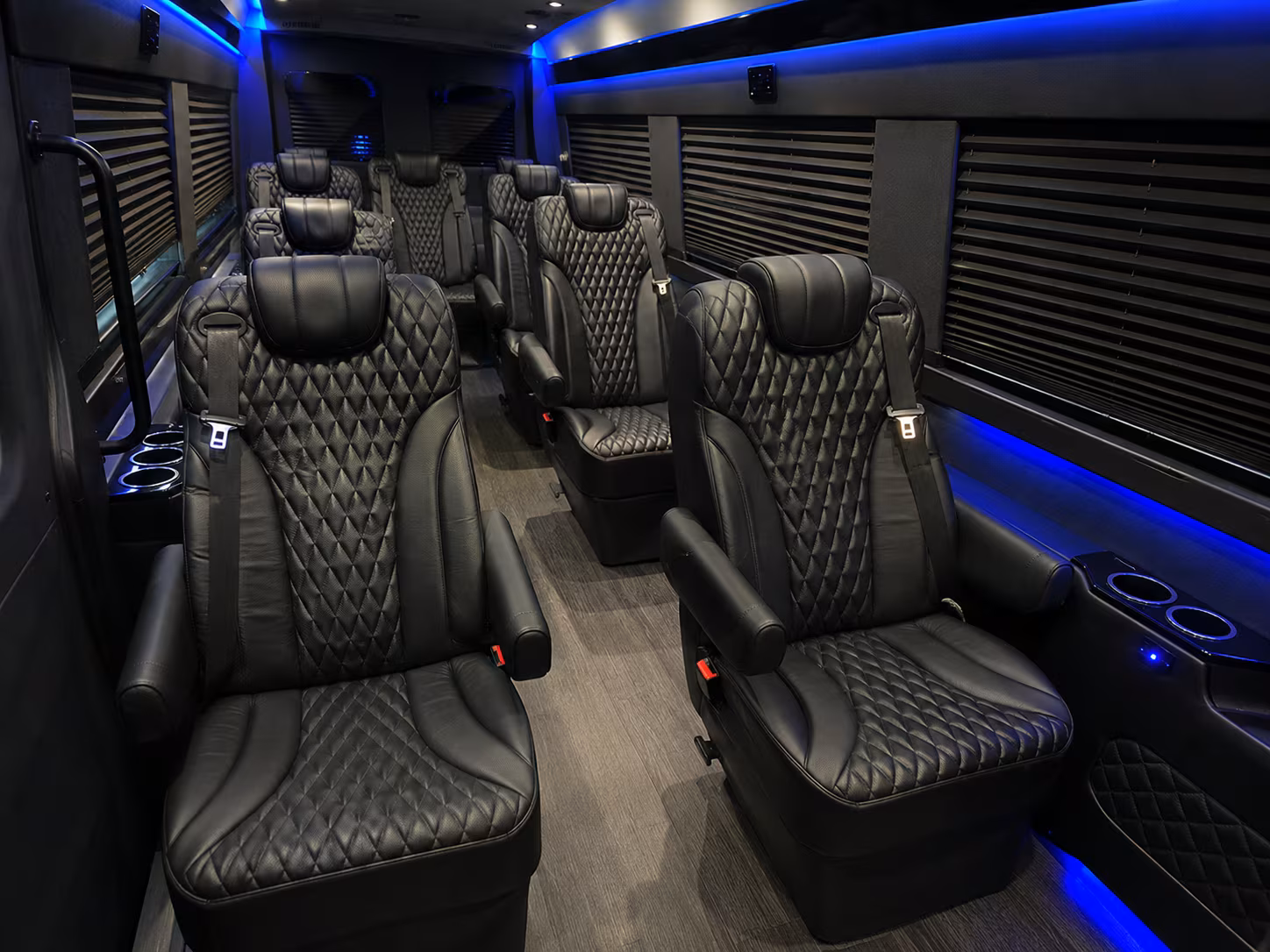 Antioch Corporate Transportation party bus interior