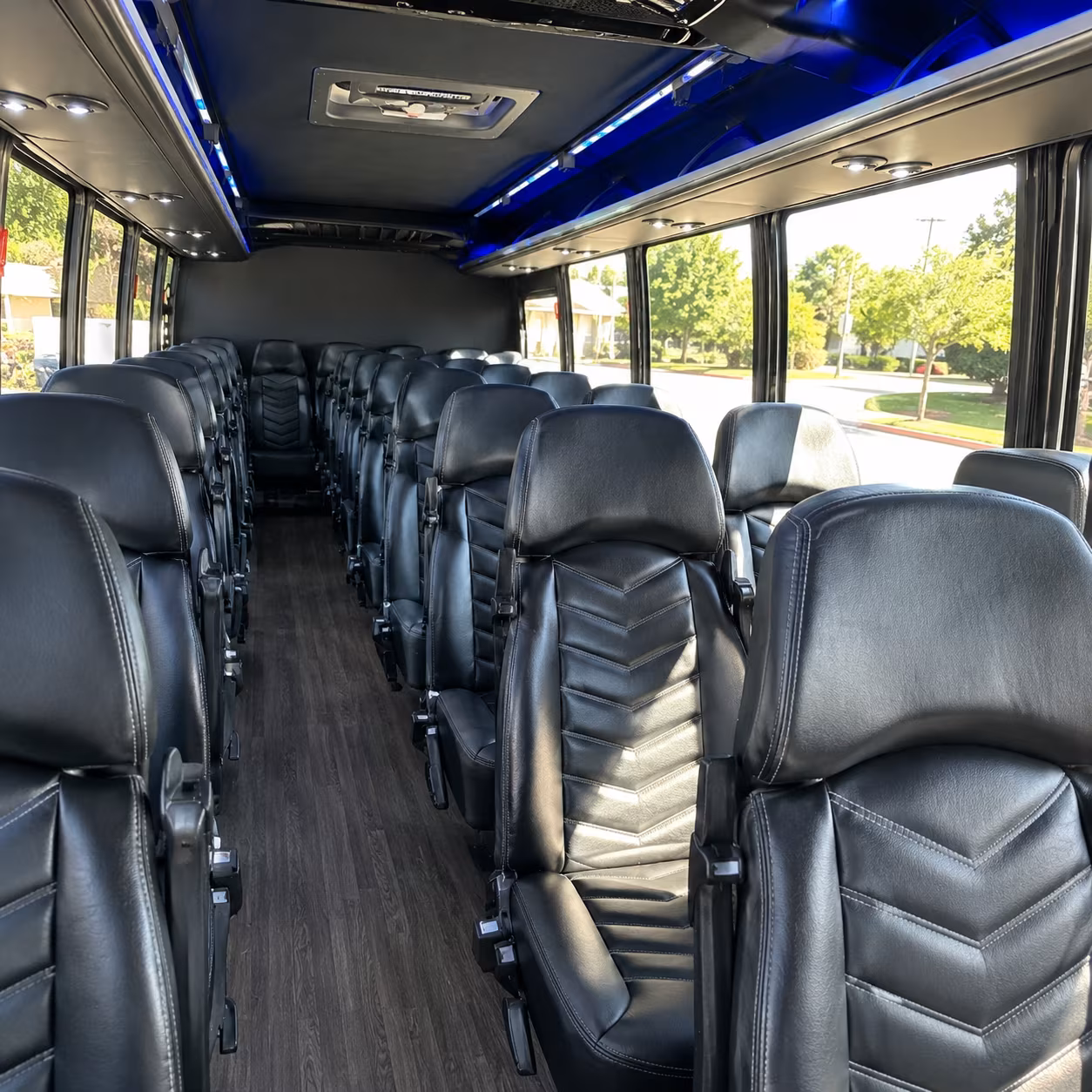 Antioch School Event Transportation onboard seating