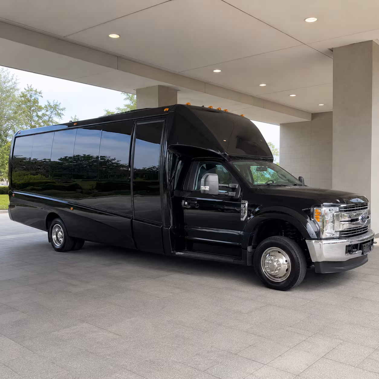 Antioch Wedding Transportation party bus interior