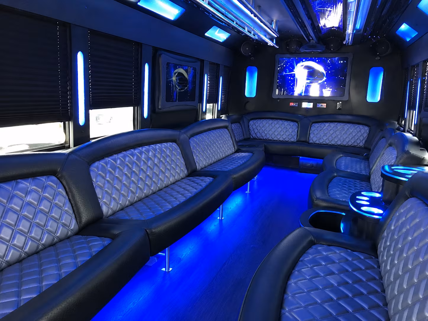 Antioch Winery Tour & Pub Crawl Transportation party bus interior
