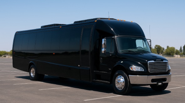 Exterior of Charter Bus Company San Ramon's 20 Passenger Party Bus in San Ramon