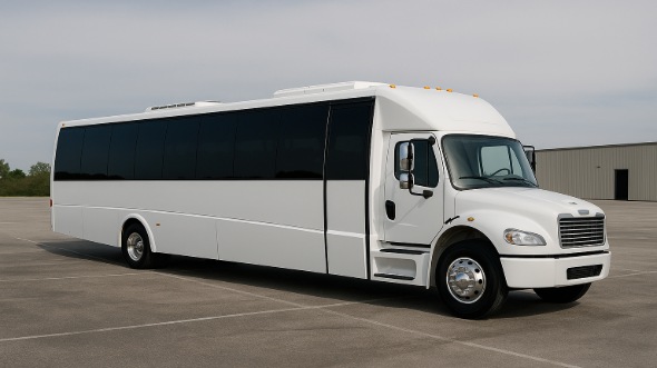 Exterior of Charter Bus Company Concord's 30 Passenger Party Bus in Concord