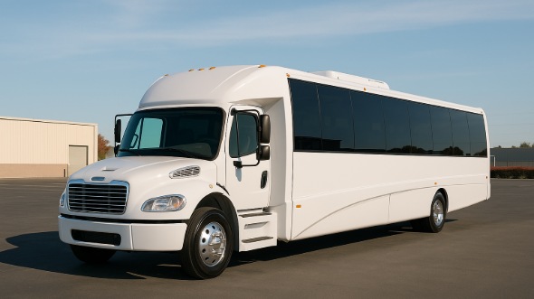 Exterior of Charter Bus Company San Ramon's 30 Passenger Party Bus in San Ramon