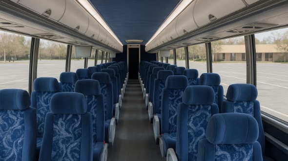 Interior of Charter Bus Company Antioch's 40 Passenger Charter Bus in Antioch