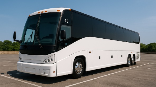 Exterior of Charter Bus Company Vallejo's 40 Passenger Party Bus in Vallejo