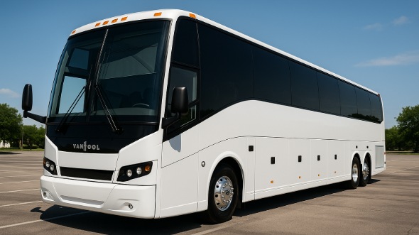 Exterior of Charter Bus Company Antioch's 44 Passenger Charter Bus in Antioch