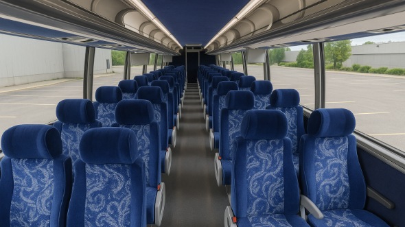 Interior of Charter Bus Company Antioch's 46 Passenger Charter Bus in Antioch