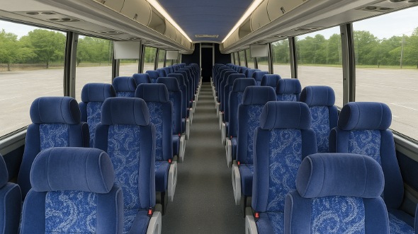 Interior of Charter Bus Company Antioch's 47 Passenger Charter Bus in Antioch