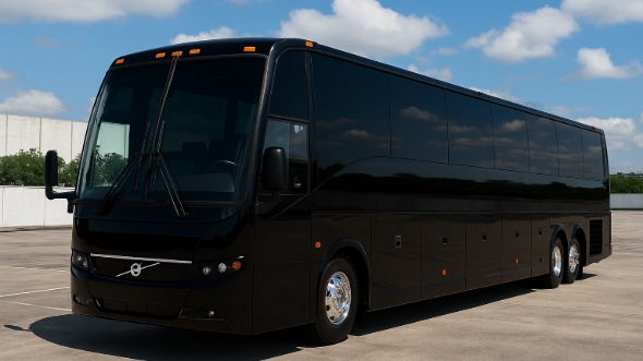 Exterior of Charter Bus Company Livermore's 50 Passenger Party Bus in Livermore