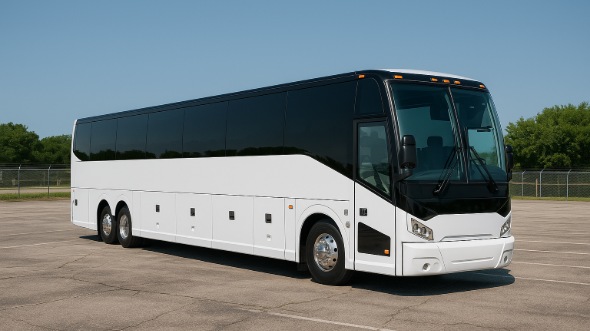 Exterior of Charter Bus Company Antioch's 55 Passenger Charter Bus in Antioch