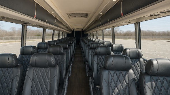 Interior of Charter Bus Company Antioch's ADA Charter Bus in Antioch