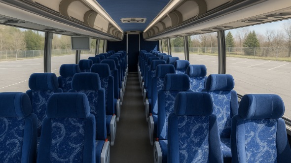 54 passenger charter bus interior